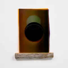 Protosolar times (frozen) by Ólafur Elíasson, 2019, coloured glass and driftwood, sold Oct 2026