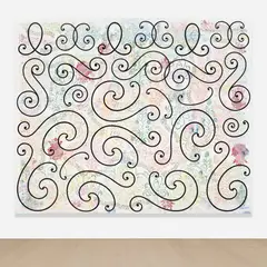 The Lively Oracles by Philip Taaffe, 2019, mixed media on canvas, sold Oct 2026