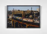 Duster and Lizzie crossing the Bronx River at Whitlock Avenue by Martha Cooper, 1982/2009, Digital C print sur Kodak Professional Endura Supra Lustre, sold Apr 2017