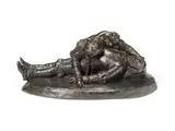 bronze model of "The Death of Harold" by Jean-François Gechter, bronze, offered Apr 2009