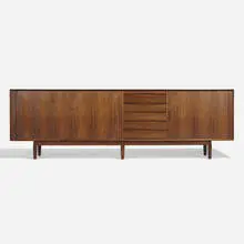 cabinet by Arne Vodder, c. 1960, rosewood, leather, sold Nov 2020