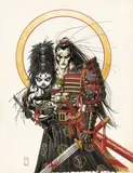 Requiem Chevalier Vampire - Tome IX by Olivier Ledroit, Encre et acrylique pour la couverture de cet album publié en 2010 aux éditions Nickel Productions. Signé et daté "09"., sold Apr 2017