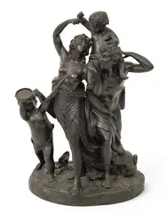 Allegory De La Famille by Michel Clodion, circa 1900, Bronze Sculpture, sold Oct 2026