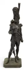 Vieille Garde by Armand Jules Leveel, circa 1900, Original Suisse Freres Fiundry Bronze Sculpture, sold Oct 2026