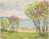 Little Traverse Light House by Jan Pawlowski, Oil on Canvas, sold Oct 2026