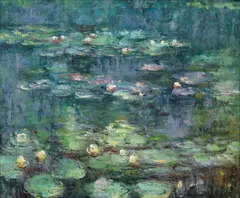 Water Lilies by Jacques Deveau, Impressionist Style Oil on Canvas, sold Oct 2026