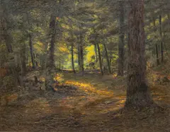 Forest Landscape by Henry Ward Ranger, Oil on Canvas, sold Oct 2026