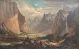 Yosemite Valley by Mary Park Seavey Benton, circa 1885-1910, Oil on Canvas, sold Oct 2026