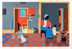 Early Carolina Morning by Romare Bearden, 1995, Serigraph in Colors on Wove Paper, sold Oct 2026