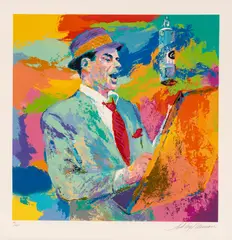 Frank Sinatra, Duets by LeRoy Neiman, circa 1994, Serigraph on Paper, sold Oct 2026
