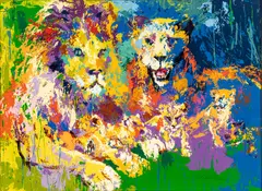 Lion's Pride by LeRoy Neiman, circa 1973, Serigraph on Paper, sold Oct 2026