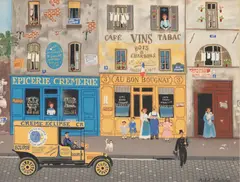 Au Bon Bougnat by Michel Delacroix, Lithograph in Colors on Wove Paper, sold Oct 2026