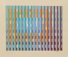 Kesef Katan Teeshah by Yaacov Agam, Serigraph on Arches Paper, sold Oct 2026