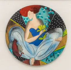 Douceurs D'Orient by Linda LeKinff, Hand Embellished Serigraph on Wood, offered Oct 2026