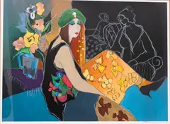 Look of Love by Itzchak Tarkay, 2008, Serigraph in Color on Wove Paper, sold Oct 2026