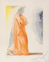 Paradiso - Canto 1, the Divine Comedy by Salvador Dalí, 1959-64, Woodcut in Colors on Paper, sold Oct 2026