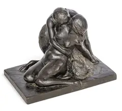 Satyr and Nymph by Pierre-François Fernand Delannoy, circa 1920-30, Bronze Sculpture, sold Oct 2026