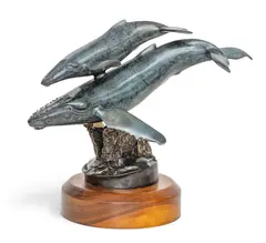 Winters End by Randy Puckett, 1990, Bronze Sculpture, sold Oct 2026