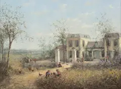 A Country Estate by Hermann Maarten Huisman, 1980-1990, Oil on Canvas, sold Oct 2026