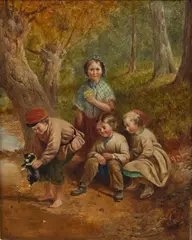 Christening Puppy by John Henry Dell, Oil on Board, sold Oct 2026