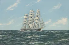 The Clipper Samuel Plimsoll by Hans Lauritz Waldemar Sorensen, circa 1920, Oil on Canvas, sold Oct 2026