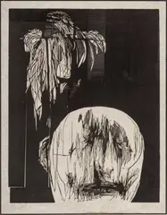 Torment by Leonard Baskin, circa 1958, Woodcut on Rice Paper, sold Oct 2026