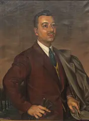 Untitled by Igor Pantuhoff, 1941, Oil on Canvas Portrait of Clarence J. Hoffman, sold Oct 2026