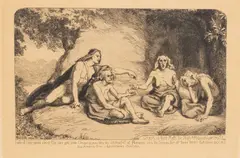 Perseus Outwitting the Graiae by Lorenz Frølich, 1900, Engraving on Laid Paper, sold Oct 2026