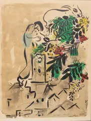 Poster for the City of Venice by Marc Chagall, 1954, Lithograph on Paper, sold Oct 2026