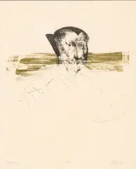 Merian by Leonard Baskin, circa 1969, Etching in Colors on Paper, sold Oct 2026
