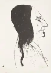 Sitting Bull by Leonard Baskin, 1972, Lithograph on Paper, sold Oct 2026