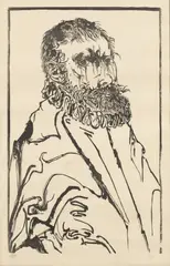 J. De Gheyn by Leonard Baskin, Woodcut on Paper, sold Oct 2026