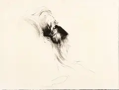 Untitled by Leonard Baskin, 1963, Lithograph on Rives Paper, sold Oct 2026