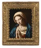 La Vierge en prière by dit Sassoferrato Giovanni Battista Salvi, Huile sur toile, sold Nov 2017