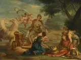 Armide enlevant Renaud by dit le Romain Jacques Dumont, Huile sur toile, sold Nov 2017