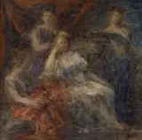 La toilette by Henri Fantin-Latour, Huile sur toile (Toile d'origine), sold Nov 2017
