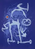 Chevauchée - bleu by Joan Miró, 1969, Lithographie en couleurs, sold Dec 2017