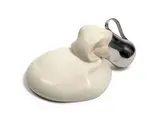 Expansion au pot au lait by Cesar, circa 1989, White lacquered resin and chromium-plated stainless steel ; engraved signature and number, sold Dec 2017