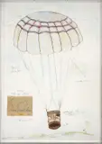 Special Paradox by Panamarenko, 2001, Sérigraphie en couleurs et collage, sold Dec 2017