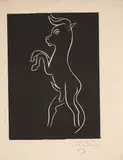 Sans titre by Henri Matisse, 1944, Linogravure en noir, sold Dec 2017