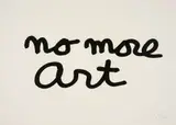 No more Art by Ben, 1985, Sérigraphie en noir, sold Dec 2017