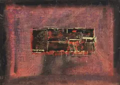 Kompozycja by Marian Bogusz, 1960, gwasz, papier, sold Jun 2026