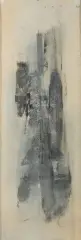z serii Studium dotykowe by Roman Opałka, 1958, tusz, kredka litograficzna, papier naklejony na tekturę, sold Jun 2026