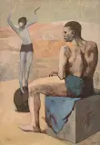 Kopia obrazu Pabla Picassa Acrobate à la Boule [Akrobatka na kuli] by Wojciech Fangor, 1954, olej, płótno, sold Oct 2026