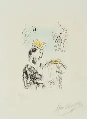 LE ROI DAVID (MOURLOT 720) by Marc Chagall, lithograph printed in colours, 1974, sold Oct 2026