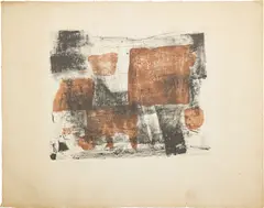 UNTITLED, 1958 by John Wells, lithograph printed in colours, 1958, sold Oct 2026