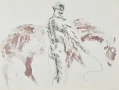 MAN AND HORSE III (WISEMAN 52) by Elisabeth Frink, lithograph printed in colours, 1971, sold Oct 2026