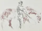MAN AND HORSE III (WISEMAN 52) by Elisabeth Frink, lithograph printed in colours, 1971, sold Oct 2026