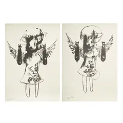 LIGHT ANGEL BOMBER I & II by Antony Micallef, each signed in pencil, offered Oct 2026