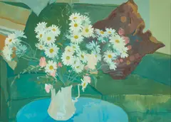 STILL LIFE ON AN APRIL DAY by Irene Halliday, Gouache, sold Oct 2026